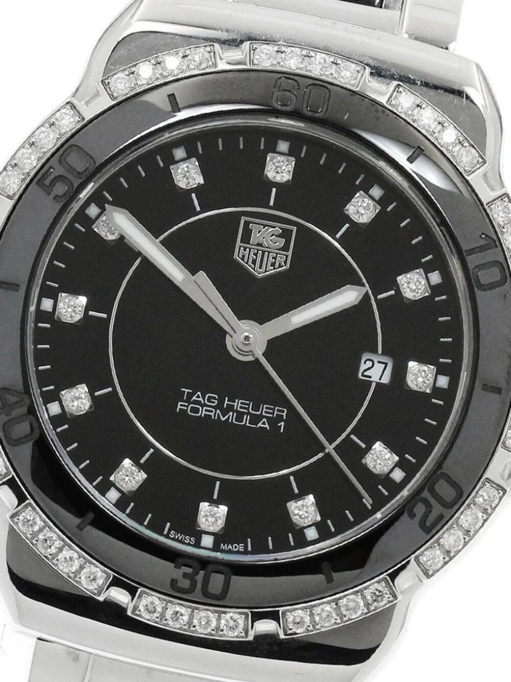 TAG HEUER Formula 1 WAH1312 12P diamond bezel Quartz Ladies Watch_907138